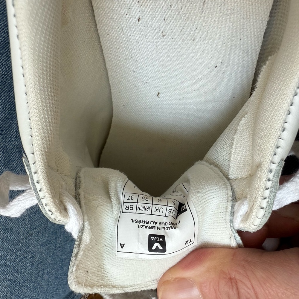 Veja White and Gold Sneakers - Picture 7 of 10